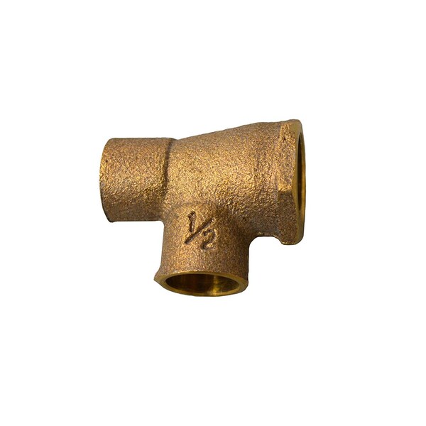 Jones Stephens 3/4in. x 1/2in. x 3/4in. C x FIP x C Forged Brass Tee K104920117 - main